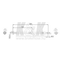 K&K FT0285 Bremsschlauch