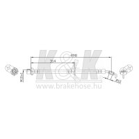 K&K FT0287 Bremsschlauch
