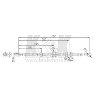 K&K FT0292 Bremsschlauch