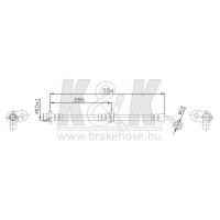 K&K FT0299 Bremsschlauch