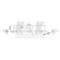 K&K FT0300 Bremsschlauch