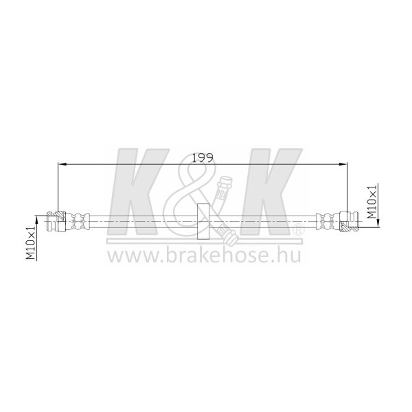 K&K FT0309 Bremsschlauch