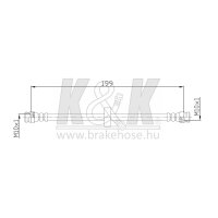 K&K FT0309 Bremsschlauch