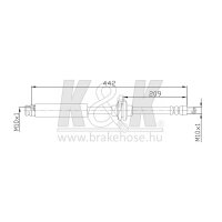 K&K FT0310 Bremsschlauch