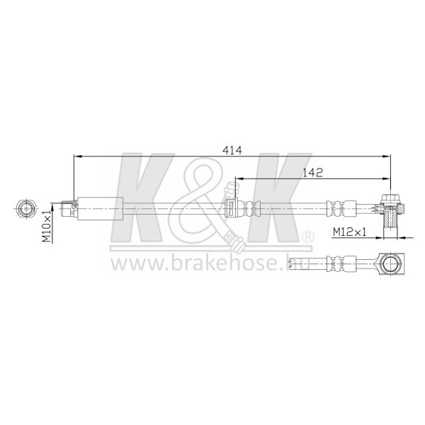 K&K FT0314 Bremsschlauch