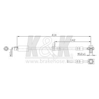 K&K FT0314 Bremsschlauch