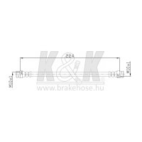 K&K FT0320 Bremsschlauch