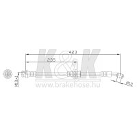 K&K FT0325 Bremsschlauch