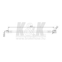 K&K FT0337 Bremsschlauch