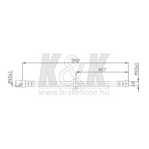 K&K FT0345 Bremsschlauch