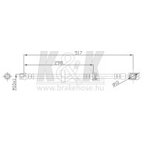 K&K FT0349 Bremsschlauch
