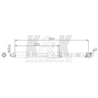 K&K FT0353 Bremsschlauch