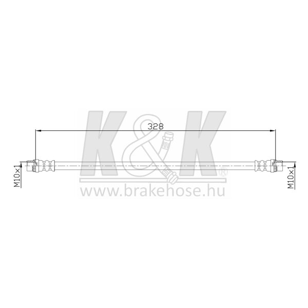 K&K FT0371 Bremsschlauch