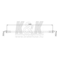 K&K FT0371 Bremsschlauch