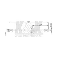 K&K FT0373 Bremsschlauch