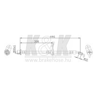 K&K FT0375 Bremsschlauch