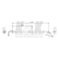 K&K FT0376 Bremsschlauch