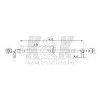 K&K FT0383 Bremsschlauch