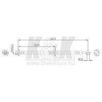 K&K FT0385 Bremsschlauch