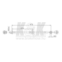 K&K FT0388 Bremsschlauch