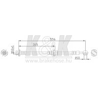 K&K FT0389 Bremsschlauch