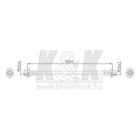 K&K FT0393 Bremsschlauch