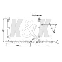 K&K FT0394 Bremsschlauch