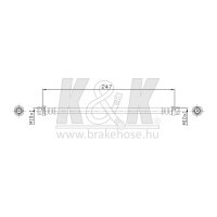 K&K FT0402 Bremsschlauch