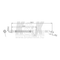 K&K FT0404 Bremsschlauch