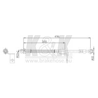 K&K FT0409 Bremsschlauch