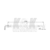 K&K FT0418 Bremsschlauch
