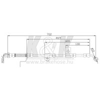 K&K FT0424 Bremsschlauch