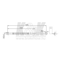 K&K FT0427 Bremsschlauch