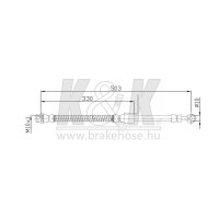 K&K FT0430 Bremsschlauch
