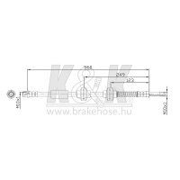 K&K FT0434 Bremsschlauch