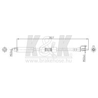 K&K FT0436 Bremsschlauch