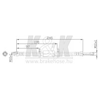 K&K FT0443 Bremsschlauch