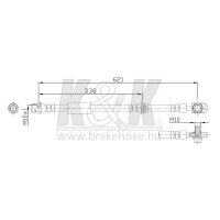 K&K FT0444 Bremsschlauch