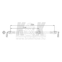 K&K FT0445 Bremsschlauch