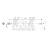 K&K FT0450 Bremsschlauch