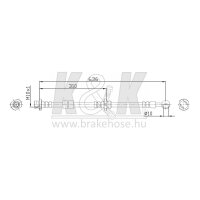 K&K FT0461 Bremsschlauch