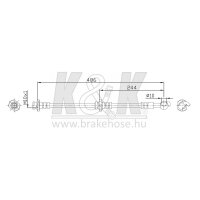 K&K FT0471 Bremsschlauch