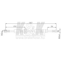 K&K FT0483 Bremsschlauch