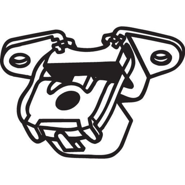 BOSAL 255-186 Halter, Abgasanlage