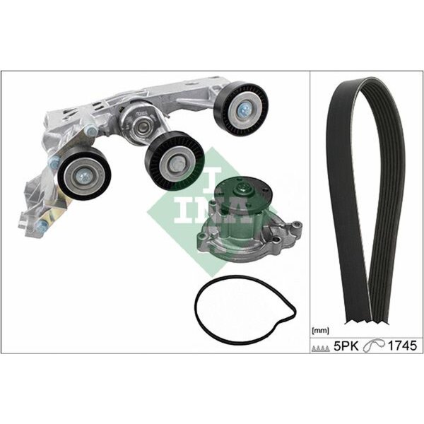 Schaeffler INA 529 0148 30 Wasserpumpe + Keilrippenriemensatz