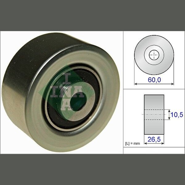 Schaeffler INA 532 0561 10 Umlenk-/Führungsrolle, Keilrippenriemen