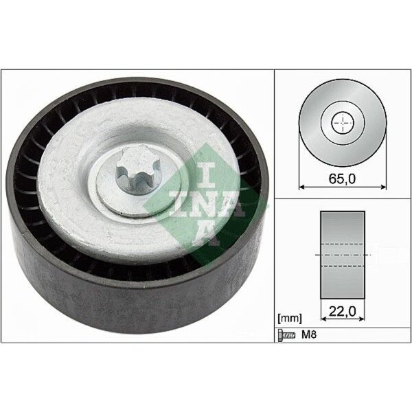 Schaeffler INA 532 0667 10 Umlenk-/Führungsrolle, Keilrippenriemen