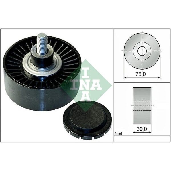 Schaeffler INA 532 0751 10 Umlenk-/Führungsrolle, Keilrippenriemen