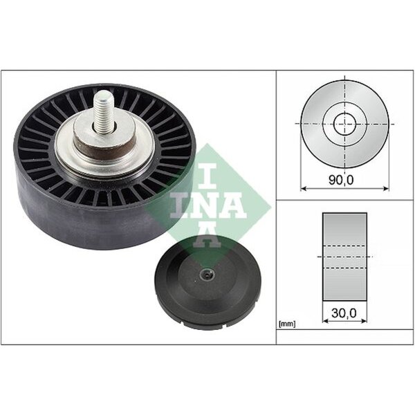Schaeffler INA 532 0752 10 Umlenk-/Führungsrolle, Keilrippenriemen