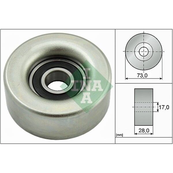 Schaeffler INA 532 0783 10 Umlenk-/Führungsrolle, Keilrippenriemen